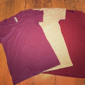 3-pack American Apparel Tees